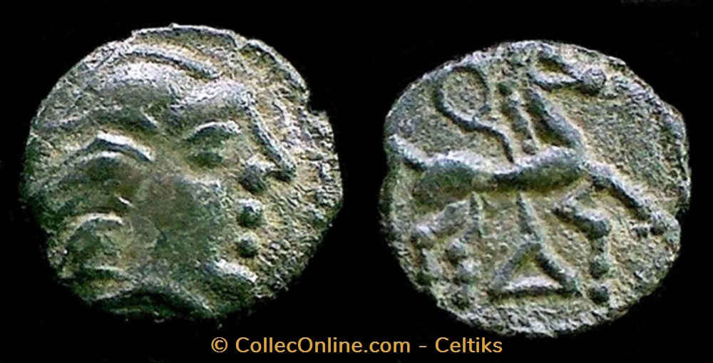 fraction au A et à la victoire monnaies antiques celtes fraction au a et a la victoire