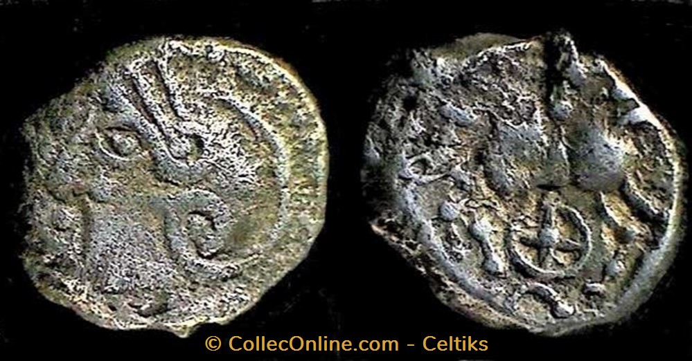 denier KALETEDOY - B9 monnaies antiques celtes denier kaletedoy b9