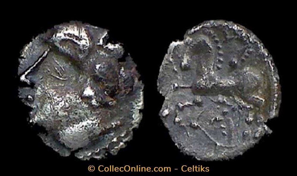 monnaies antiques celtes drachme au carnyx tete a gauche