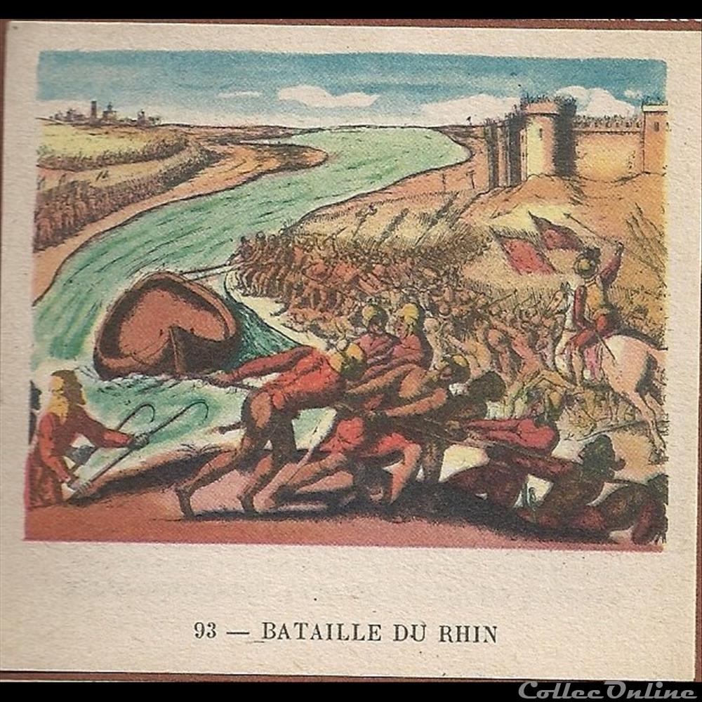 bataille du rhin chromo image alimentaire touristique bataille du rhin