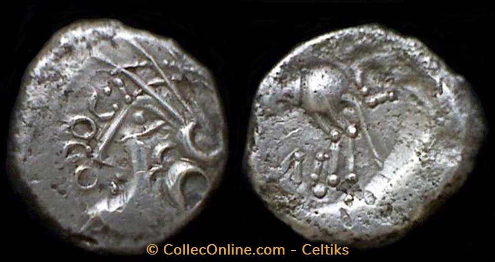 monnaies antiques celtes denier q doci samf type 2b