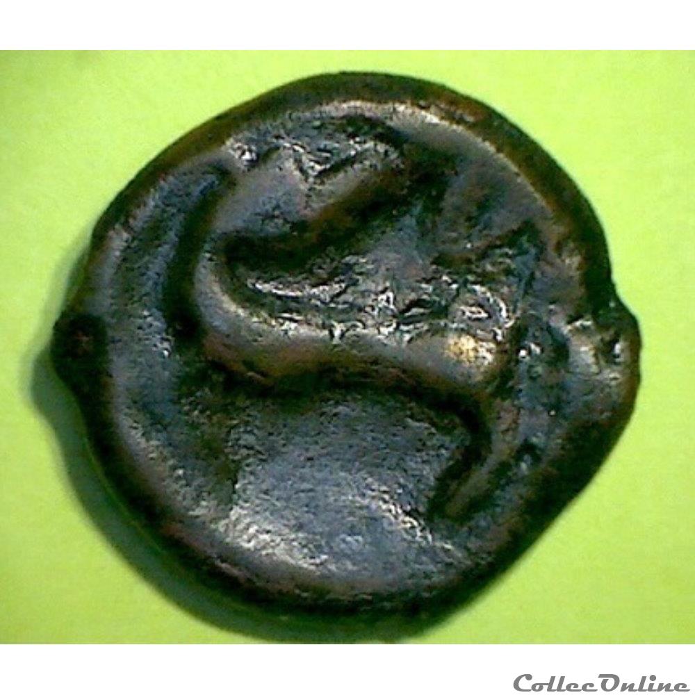 DT 692 potin à l'Y ( incertains PARISII ) monnaie antique gauloise dt 692 potin a y incertains parisii