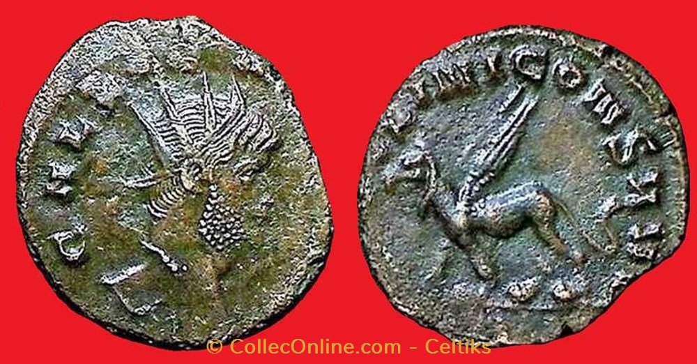 GALLIEN - griffon à gauche monnaies antiques romaines imperiales et republicaines gallien griffon a gauche