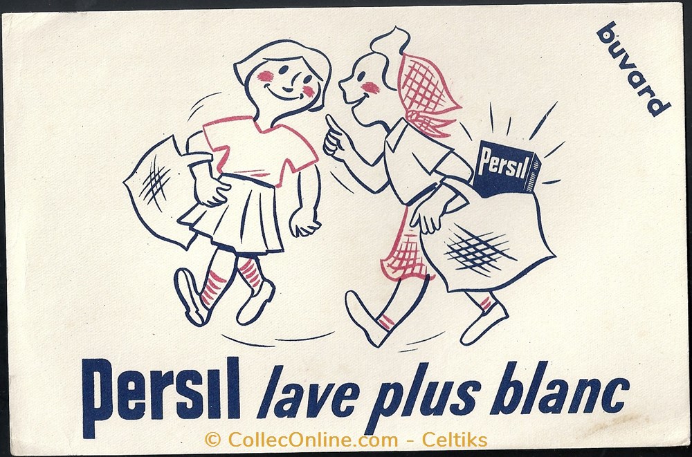 buvard - lessive PERSIL objets publicitaires buvards buvard lessive persil