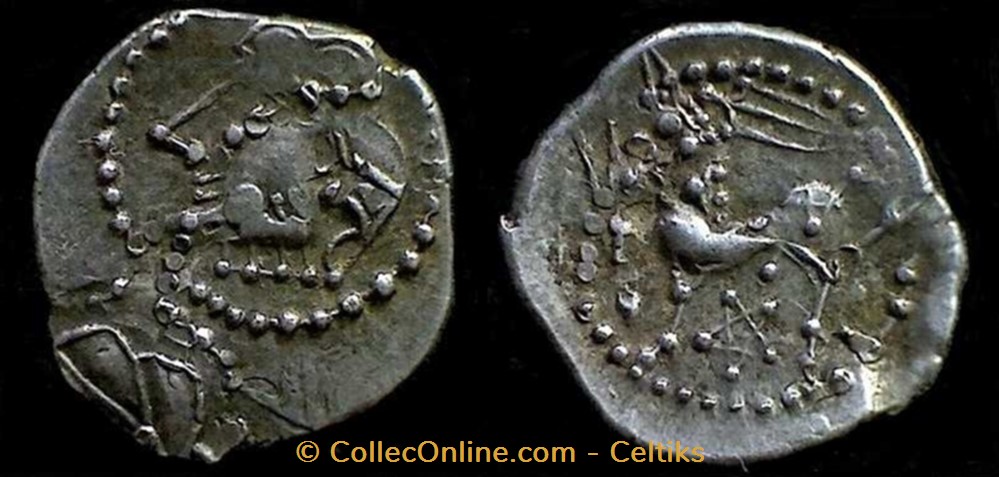 denier au glaive et au pentagramme monnaies antiques celtes denier au glaive et au pentagramme