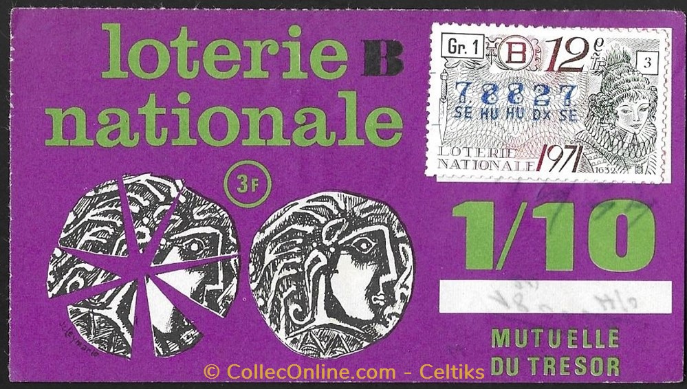 vieux papier billet de loterie
