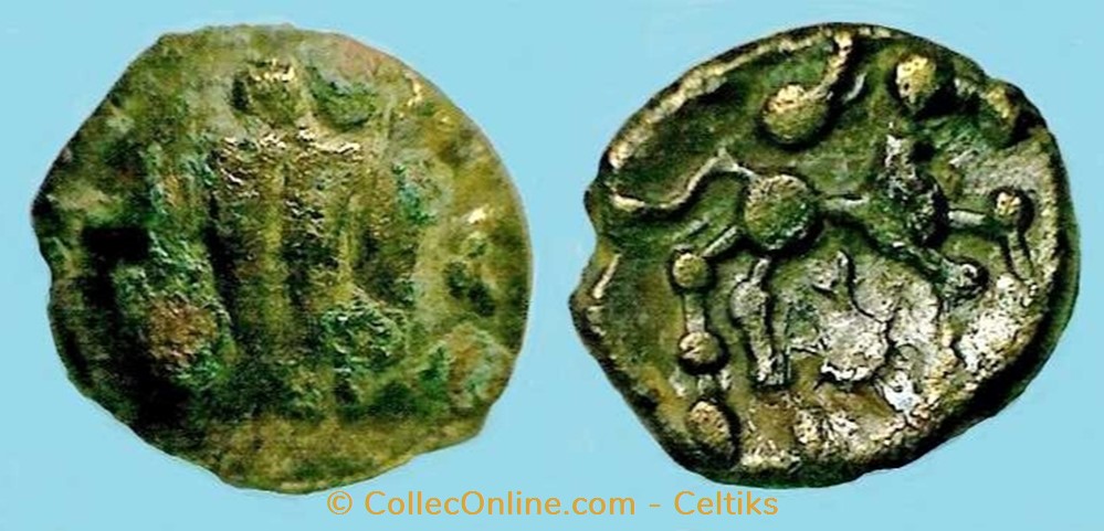 monnaies antiques celtes quart de statere aux segments de cercles 07