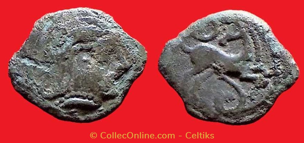 bronze au cheval retourné monnaies antiques celtes bronze au cheval retourne