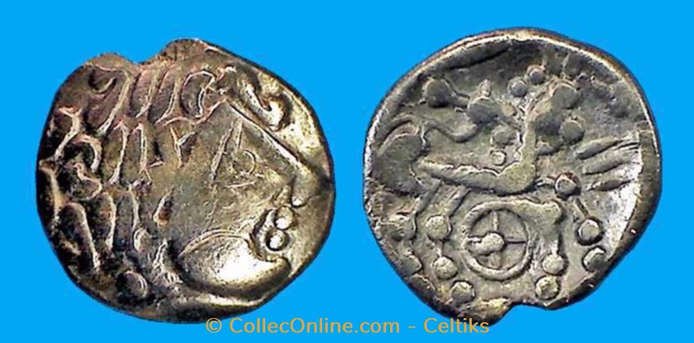 quart de statère au cheval et à la rouelle monnaies antiques celtes quart de statere au cheval et a la rouelle