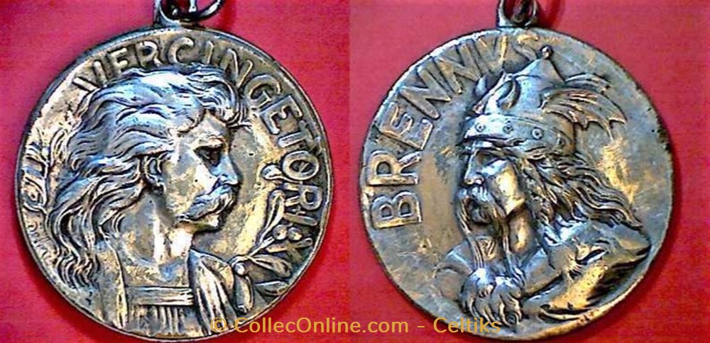 bijoux horlogerie de cou medaillon vercingetorix brennvs