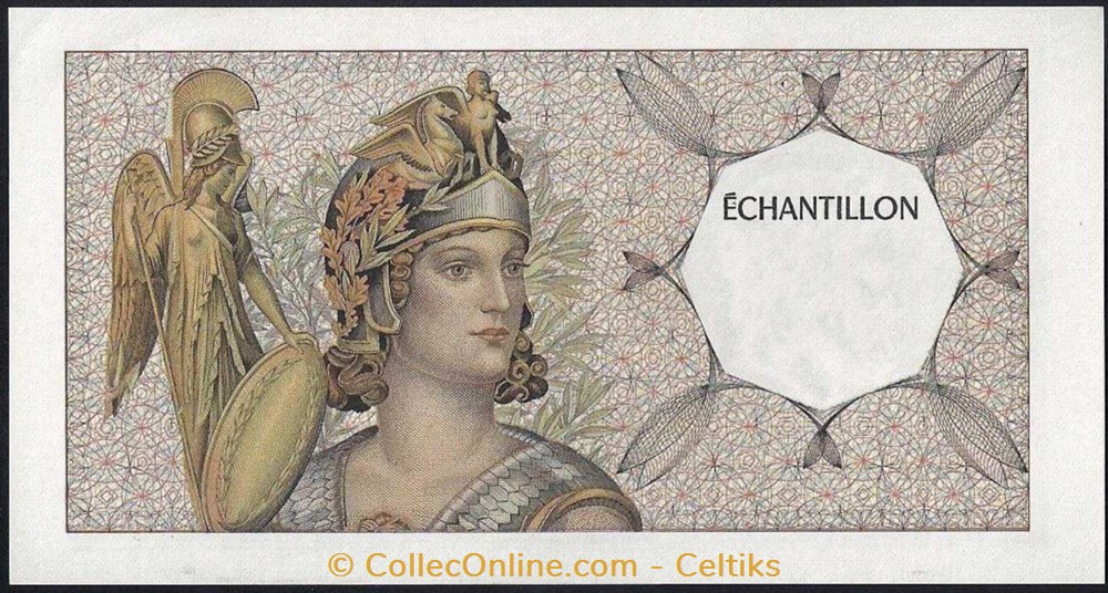 échantillon 100 francs ATHENA billets europe france echantillon 100 francs athena