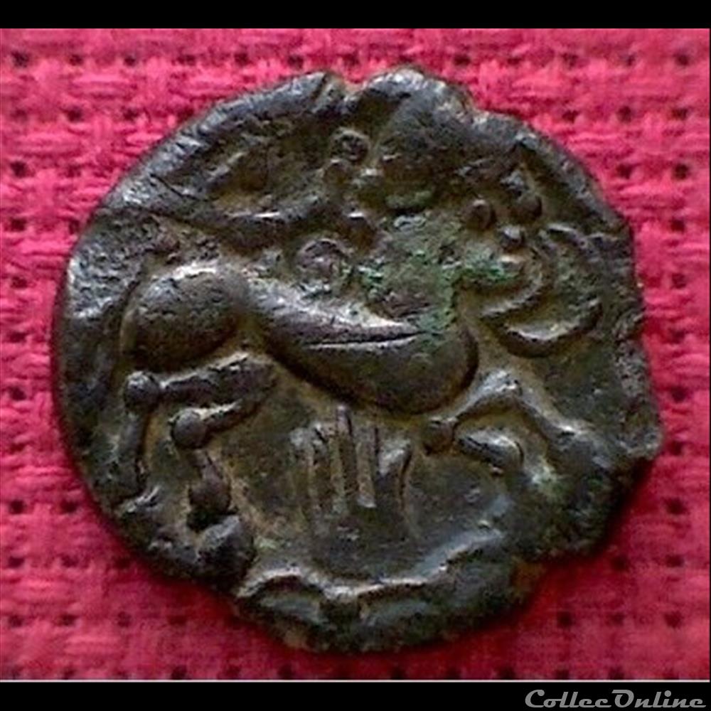 monnaie antique gauloise cheval androcephale
