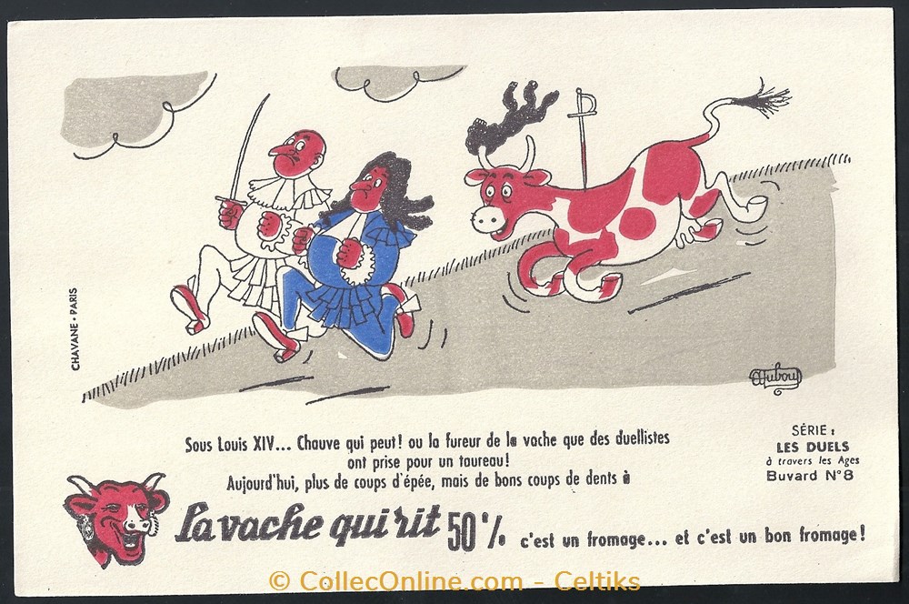 DUBOUT - duel 2 4 objets publicitaires buvards dubout duel 2