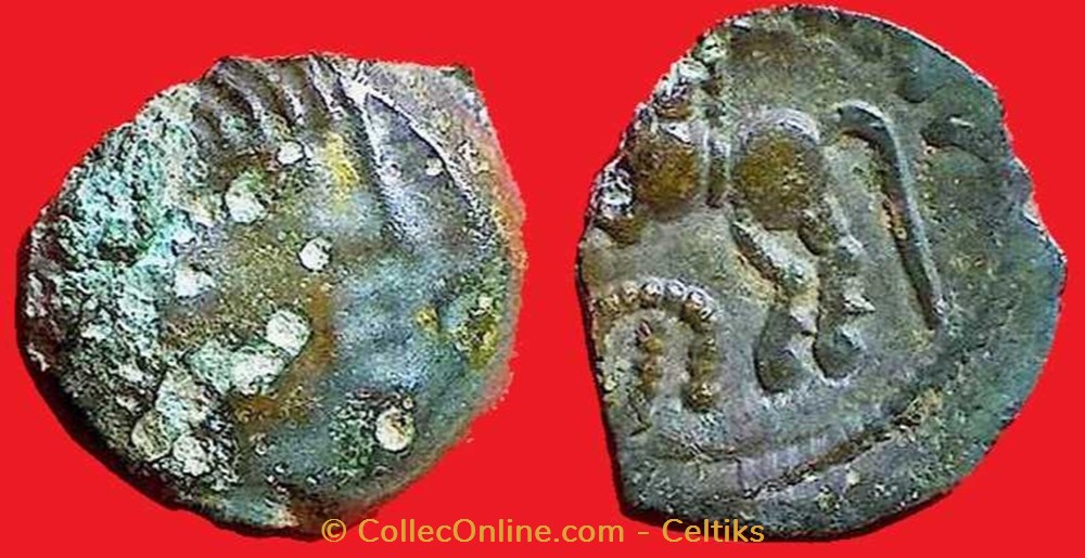 bronze VIIRICIVS classe 4 monnaies antiques celtes bronze viiricivs classe 4