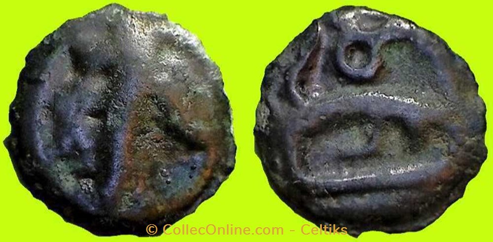 potin au mannequin monnaies antiques celtes potin au mannequin