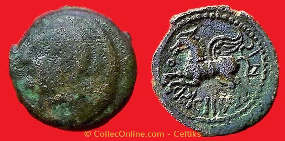 bronze CRICIRONIS type 2 monnaies antiques a celtes bronze cricironis type 2