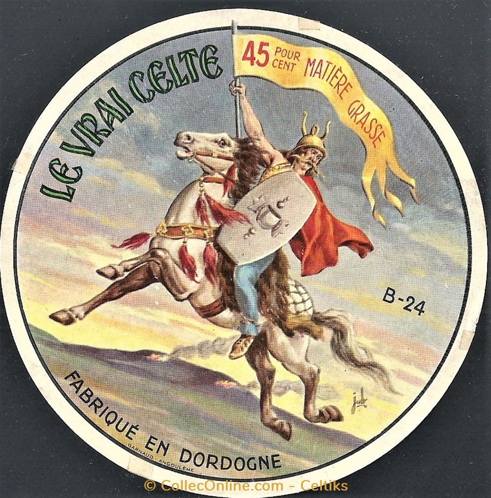 FROMAGE - " le vrai CELTE " documents anciens etiquettes fromage le vrai celte