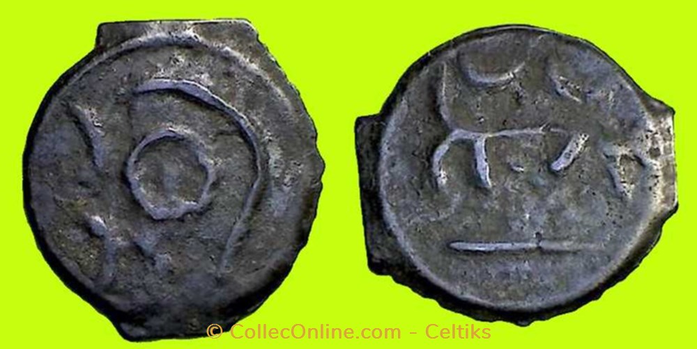 potin au taureau chargeant monnaies antiques celtes potin au taureau chargeant