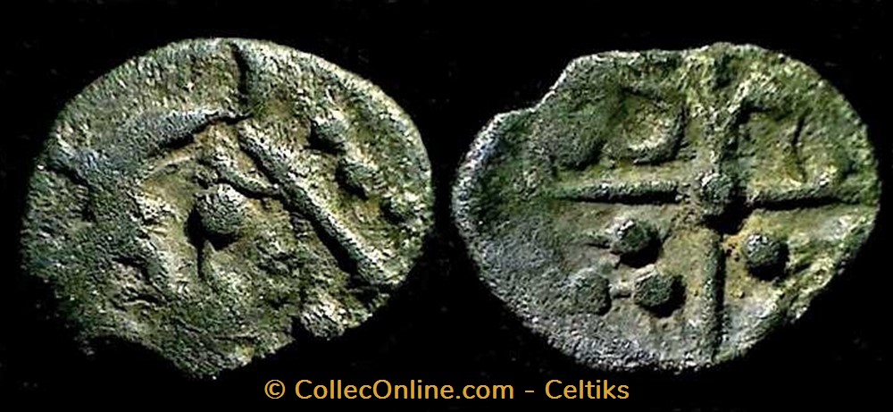 obole MASO tête à droite monnaies antiques celtes obole maso tete a droite
