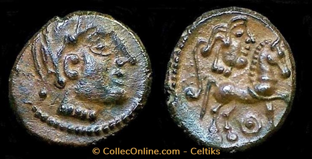 drachme à la petite tête coupée ( droite ) monnaies antiques celtes drachme a la petite tete coupee droite