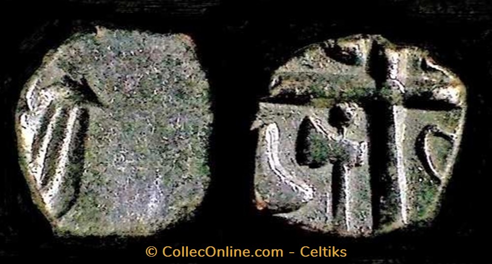 drachme à la tête cubiste monnaies antiques celtes drachme a la tete cubiste