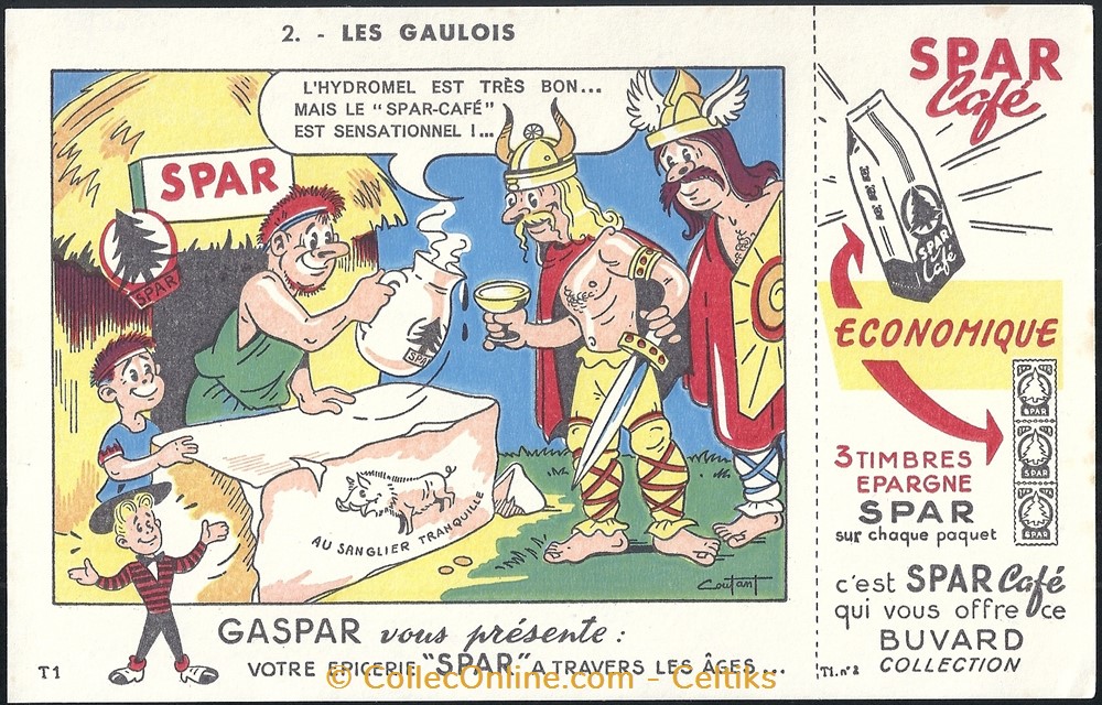 BUVARD - café SPAR objets publicitaires buvards buvard cafe spar