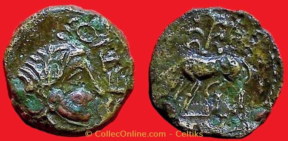 bronze TASGETIOS monnaies antiques celtes bronze tasgetios