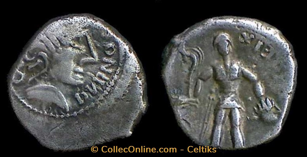denier DUBNOCOV / DVBNOREIX monnaies antiques a celtes denier dubnocov dvbnoreix