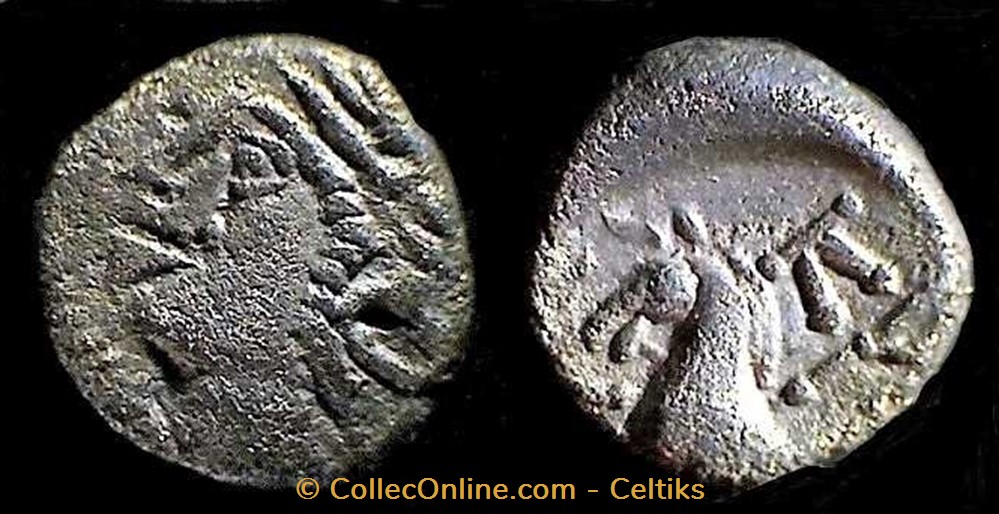 monnaies antiques celtes denier type kaletedoy