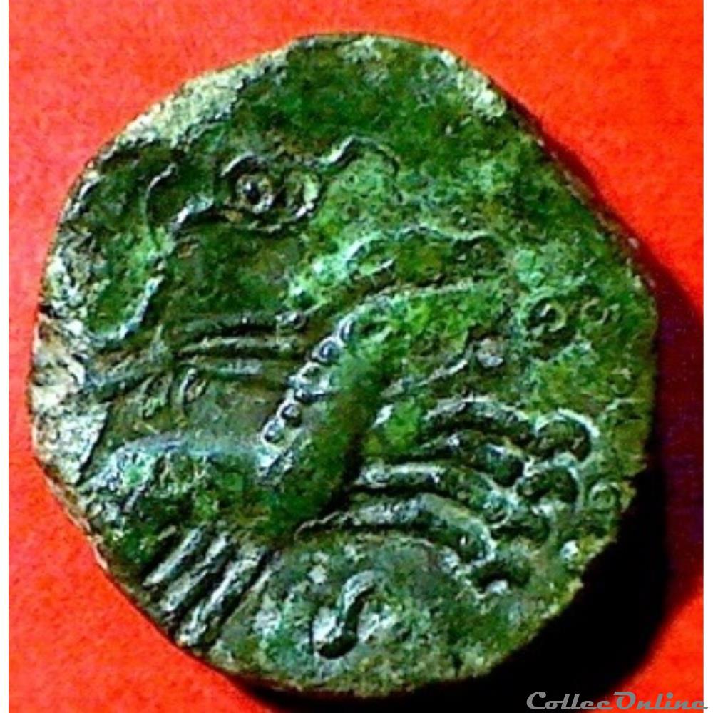 Série 84 DT 653 bronze SVTICOS au bige monnaie antique gauloise serie 84 dt 653 bronze svticos au bige