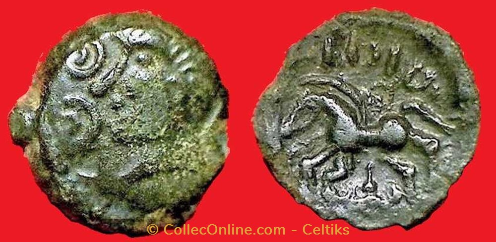 bronze VIIRICIVS classe 2 monnaies antiques celtes bronze viiricivs classe 2