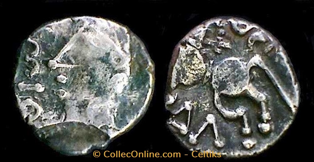 monnaies antiques celtes denier imioci q doci sam