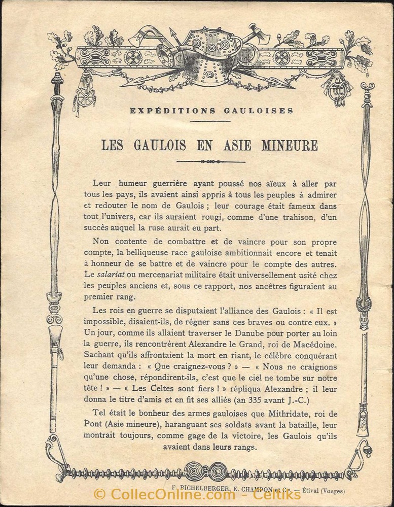 documents anciens buvards cahiers illustres protege cahier nos aieux les gaulois 10