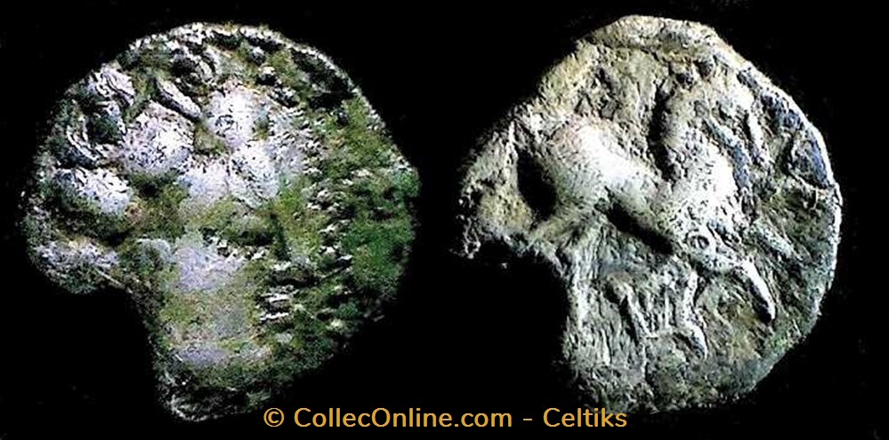 monnaies antiques celtes denier a la lyre