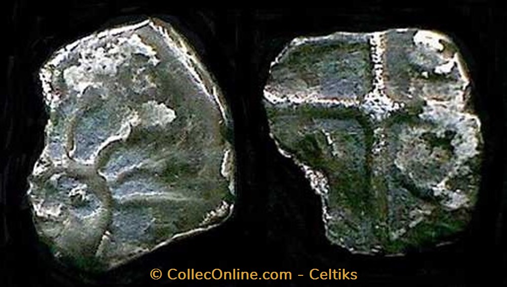 obole à la tête hirsute monnaies antiques celtes obole a la tete hirsute
