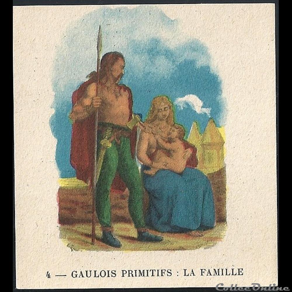 gaulois primitifs : la famille chromo image alimentaire touristique gaulois primitifs la famille