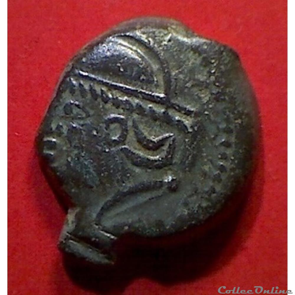 série 67 DT 582 bronze ROVECA au lion monnaie antique gauloise serie 67 dt 582 bronze roveca au lion