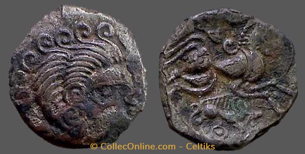 statère de billon - classe 3 monnaies antiques celtes statere de billon classe 3