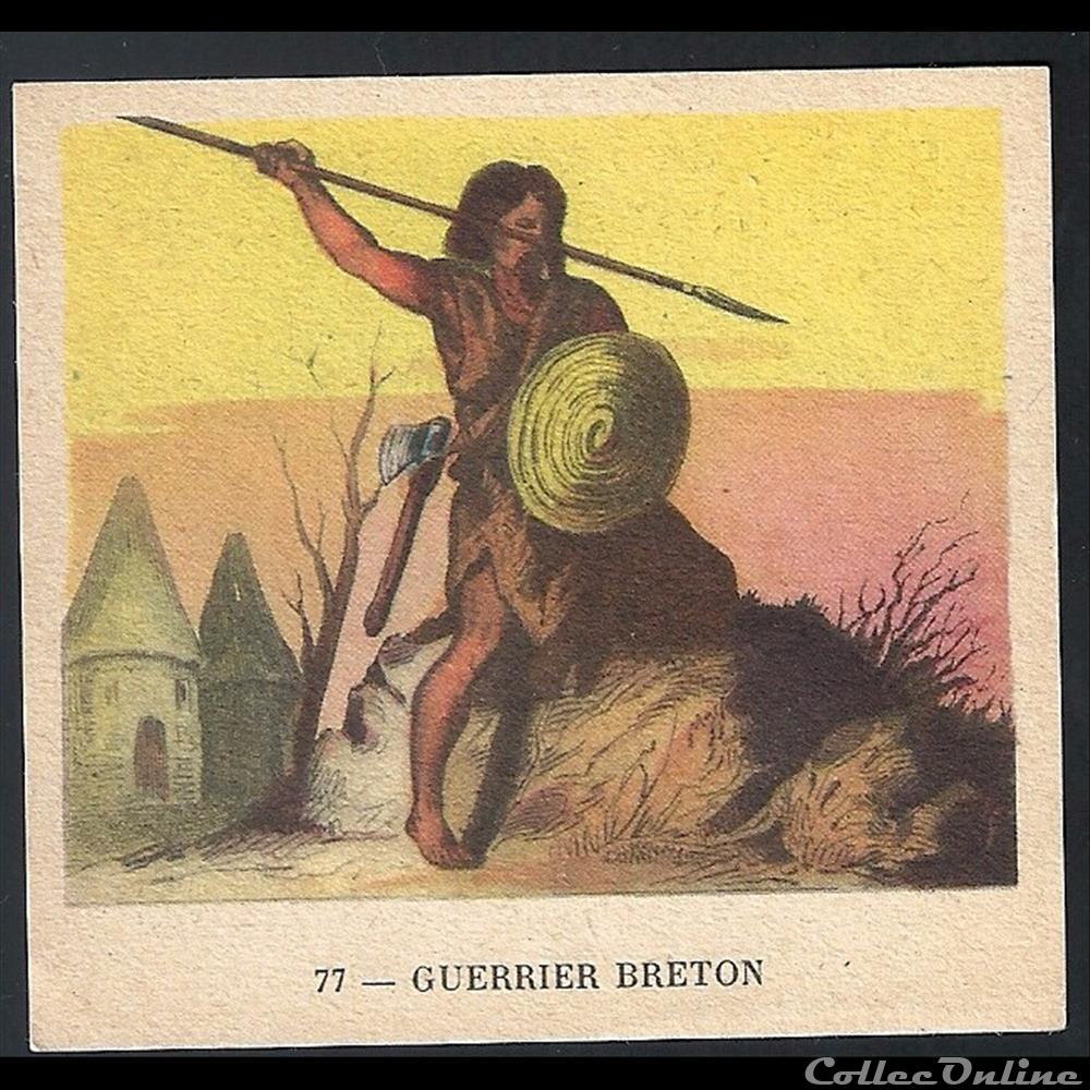 chromo image alimentaire touristique guerrier breton