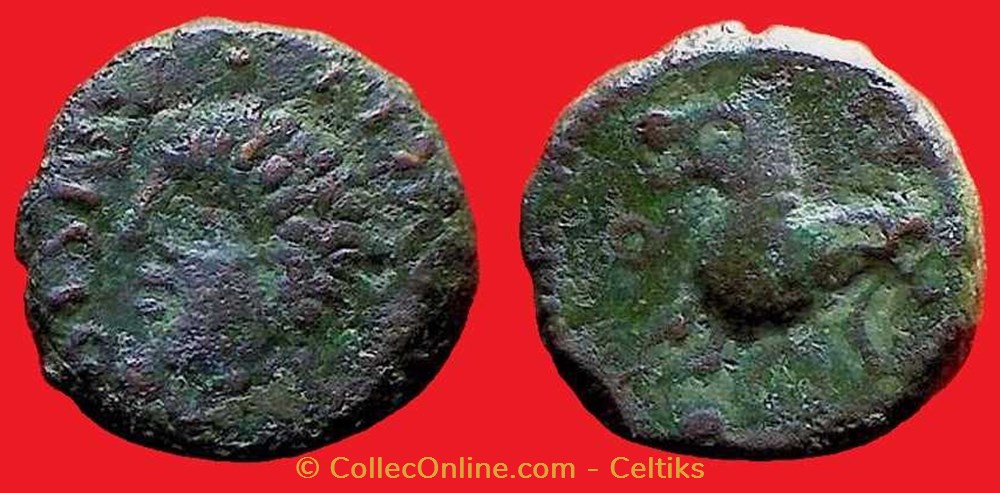 bronze ATISIOS / REMOS - classe 1 monnaies antiques celtes bronze atisios remos classe 1
