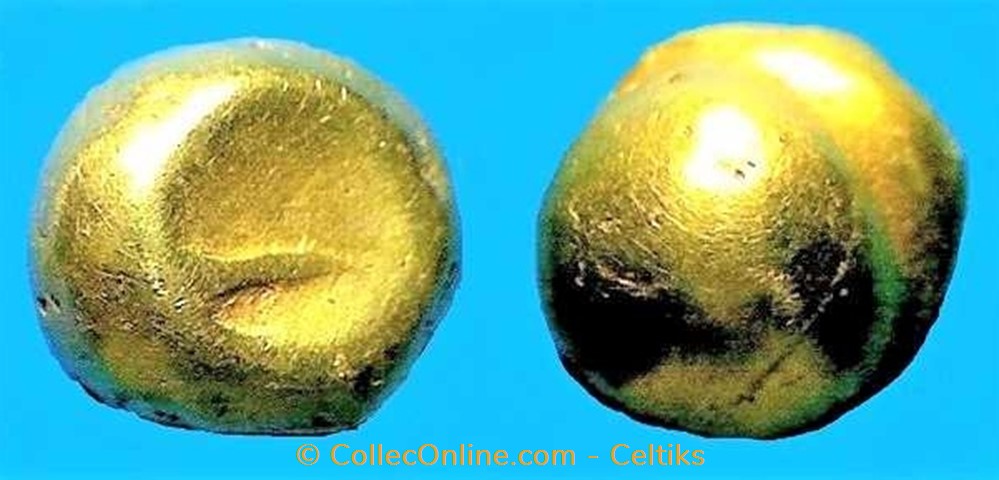 quart de statère globulaire au segment monnaies antiques celtes quart de statere globulaire au segment