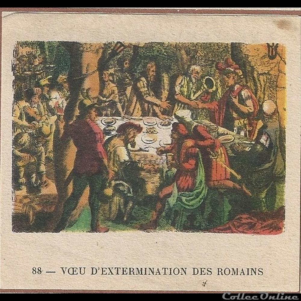 voeu d'extermination des romains chromo image alimentaire touristique voeu extermination des romains