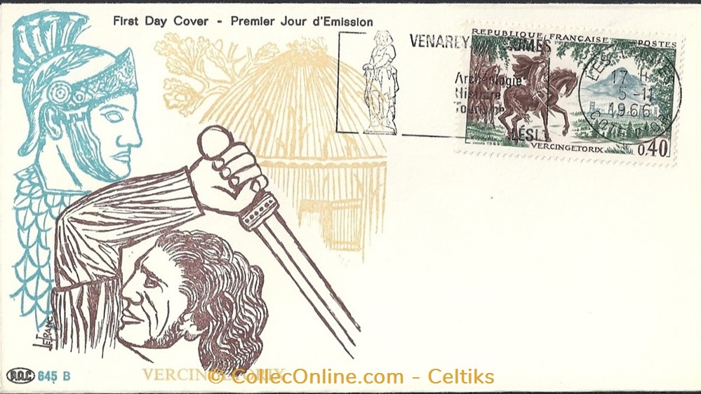 timbre europe france enveloppe vercingetorix