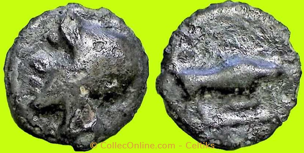 potin au taureau chargeant monnaies antiques celtes potin au taureau chargeant