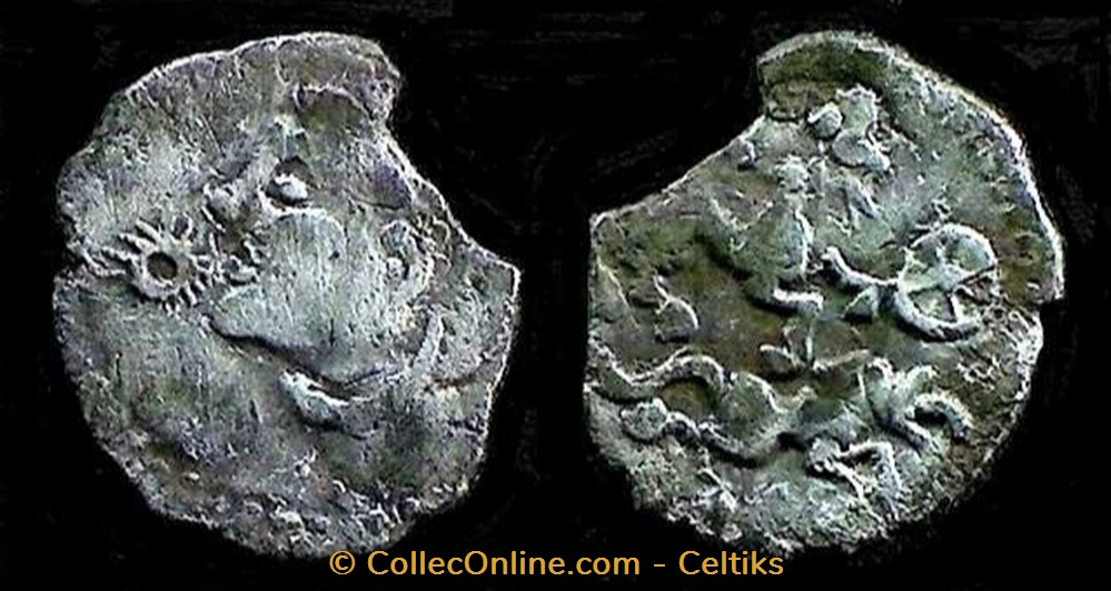 denier au loup mangeur de lune monnaies antiques celtes denier au loup mangeur de lune