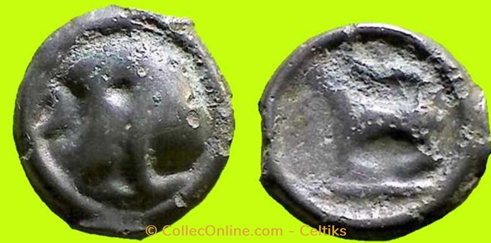 potin au long cou monnaies antiques celtes potin au long cou