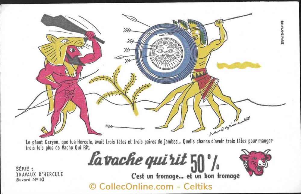 buvard - VACHE QUI RIT a 5 objets publicitaires buvards buvard vache qui rit a