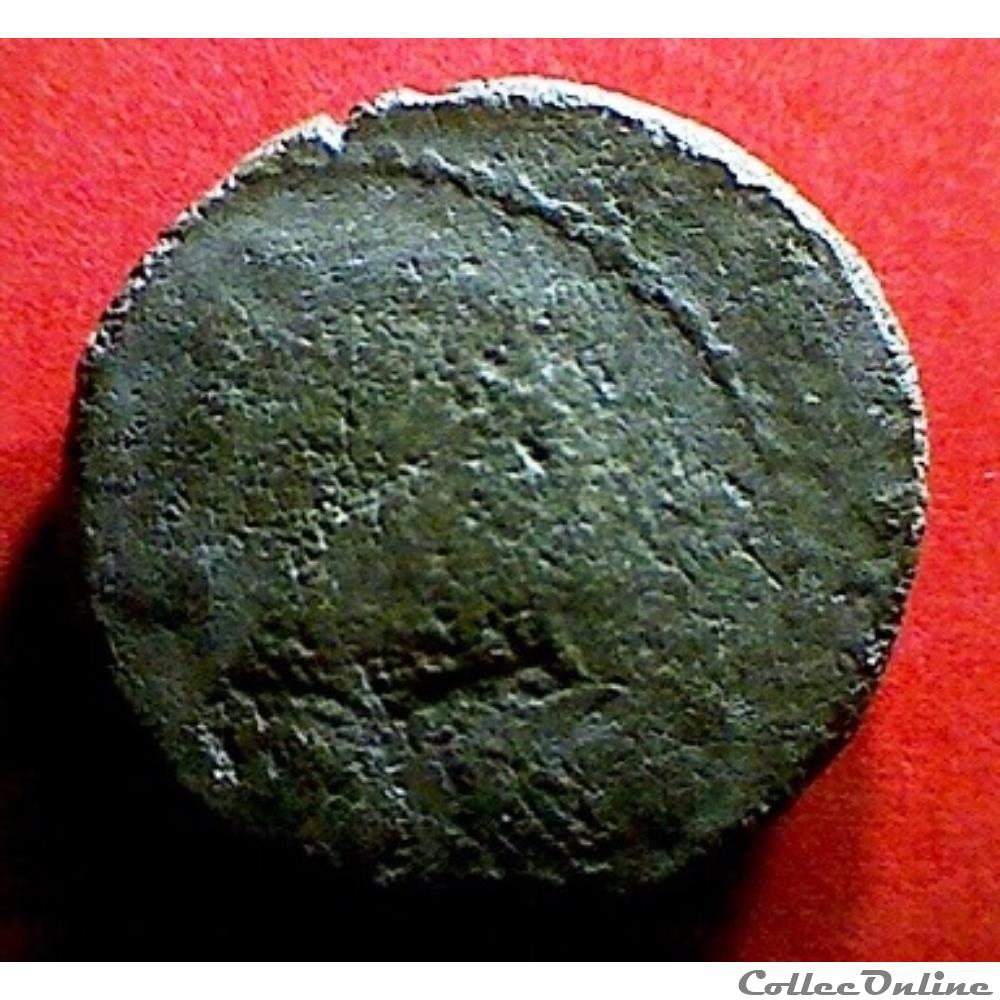 série 71 DT 593 var bronze REMO / REMO bige à droite monnaie antique gauloise serie 71 dt 593 var bronze remo remo bige a droite