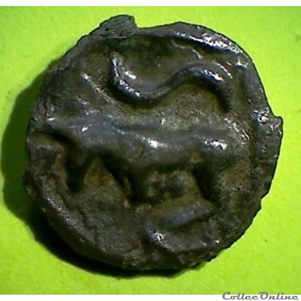 série 1139 potin à la tête diabolique monnaie antique gauloise serie 1139 potin a la tete diabolique