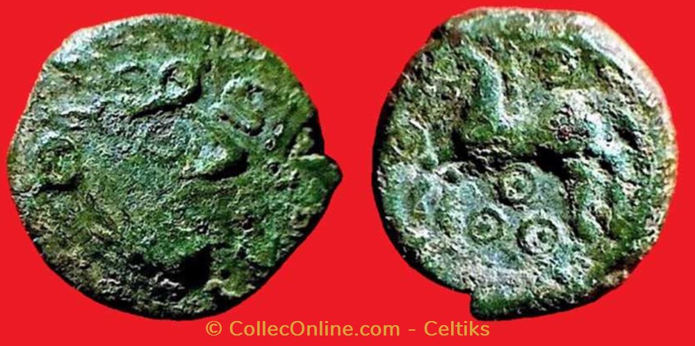 bronze au cheval et aux annelets monnaies antiques celtes bronze au cheval et aux annelets